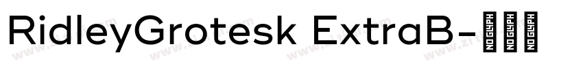 RidleyGrotesk ExtraB字体转换